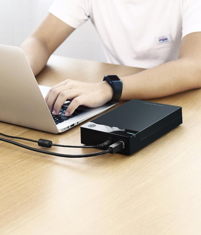 Ugreen - Ugreen 3.5'' SATA HDD Box USB 3.0 Drive - Svart