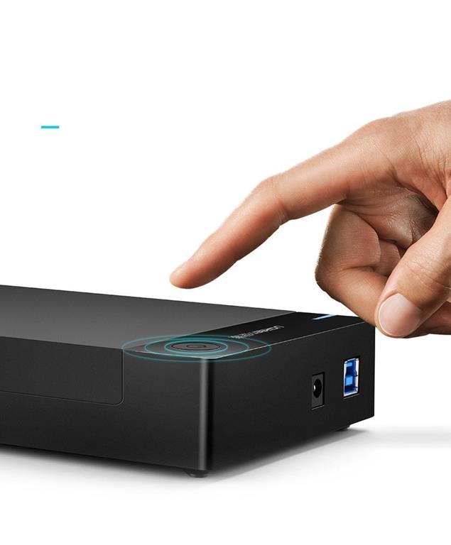 Ugreen - Ugreen 3.5'' SATA HDD Box USB 3.0 Drive - Svart