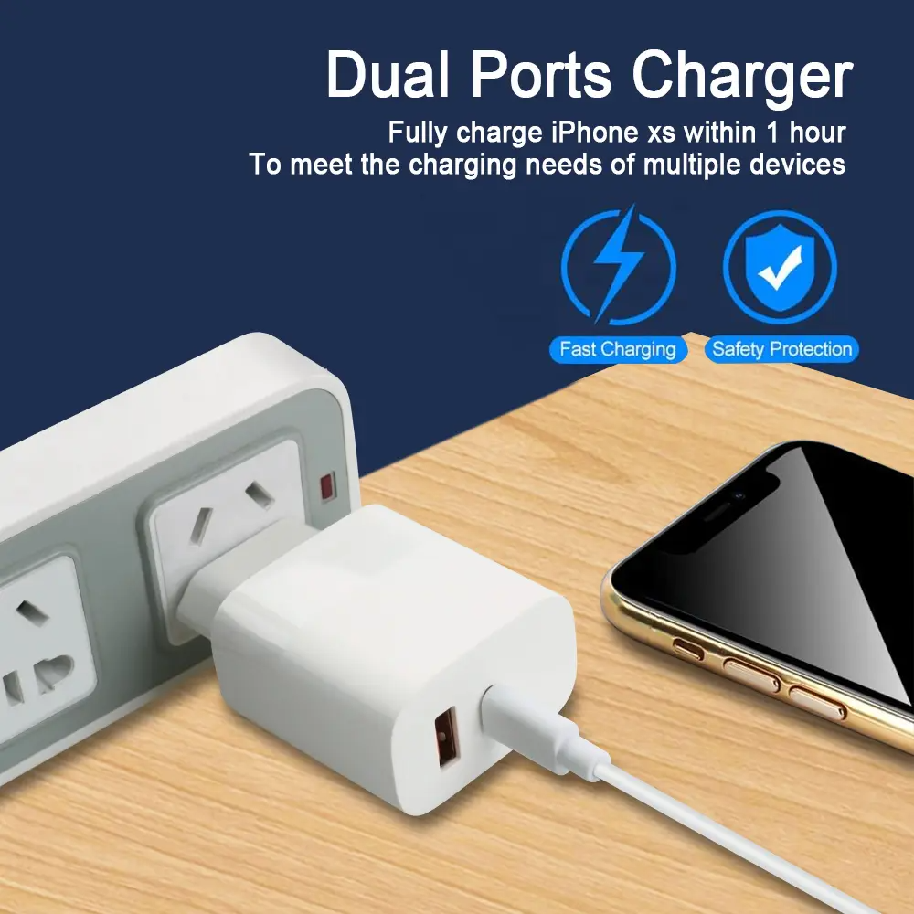 SiGN - SiGN GaN Snabbladdare USB-A & USB-C för Smartphone & Laptop, 65W - Vit