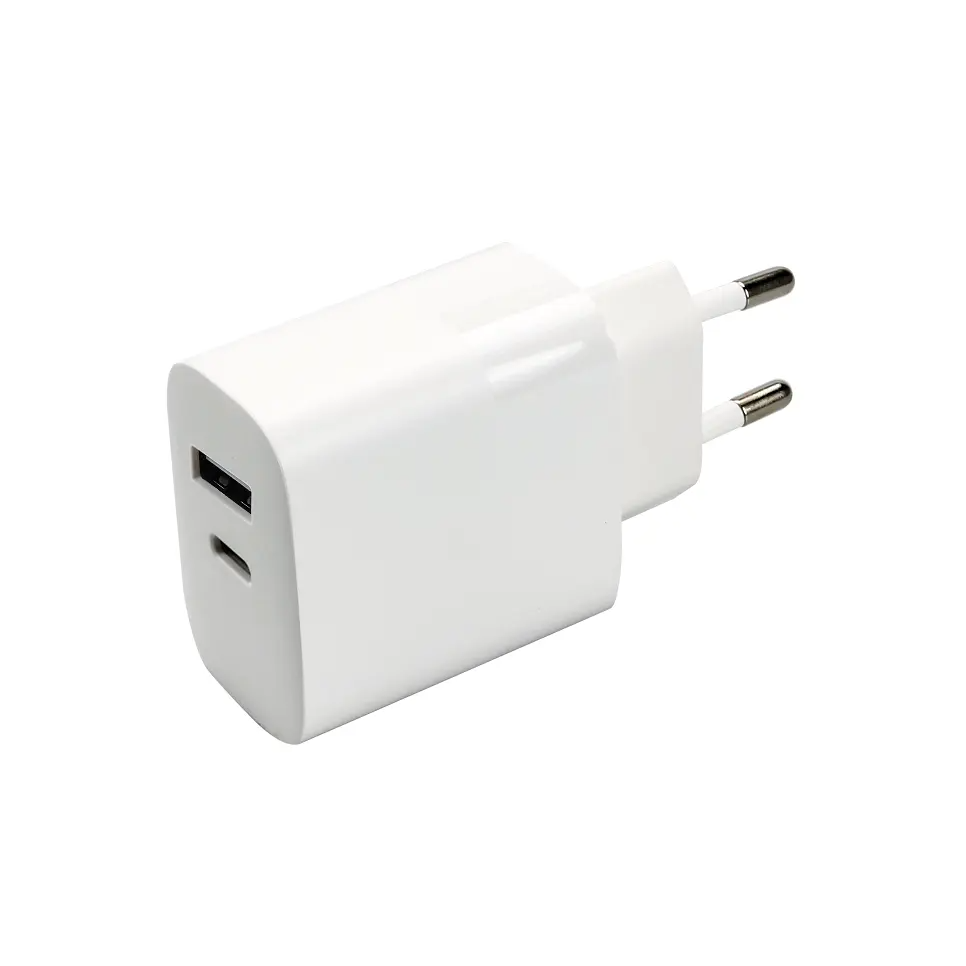 SiGN - SiGN GaN Snabbladdare USB-A & USB-C för Smartphone & Laptop, 65W - Vit