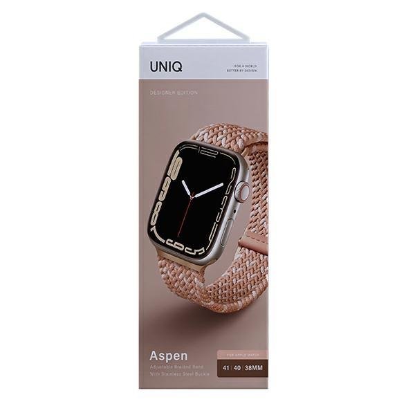 UNIQ - UNIQ Aspen Braided Strap Apple Watch 40/38/41mm - Rosa