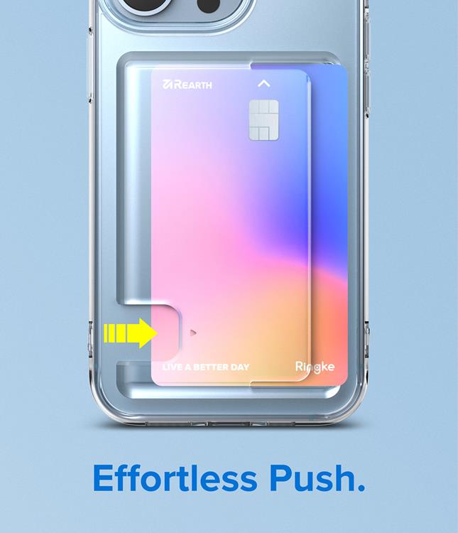 UTGÅTT - Ringke Fusion Korthållare Skal iPhone 13 Pro - Transparent