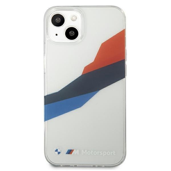 BMW - BMW Motorsport Tricolor Skal iPhone 13 Mini - Transparent