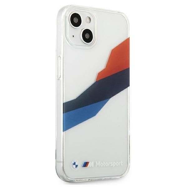 BMW - BMW Motorsport Tricolor Skal iPhone 13 Mini - Transparent