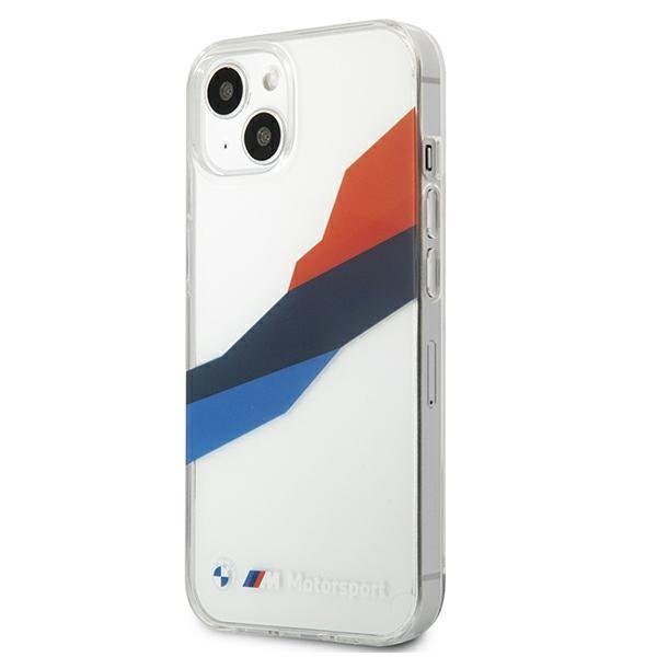 BMW - BMW Motorsport Tricolor Skal iPhone 13 Mini - Transparent