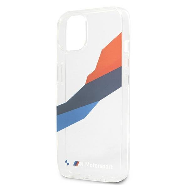 BMW - BMW Motorsport Tricolor Skal iPhone 13 Mini - Transparent