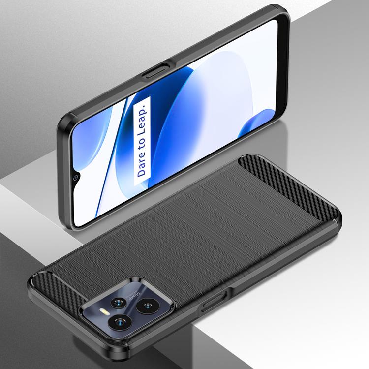 A-One Brand - Carbon Realme C35 Skal Flexible - Svart