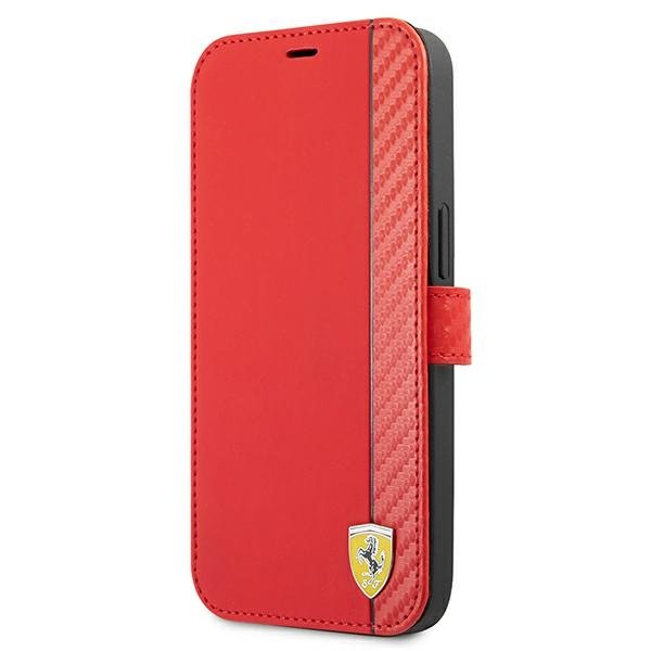 Ferrari Ferrari On Track Carbon Stripe Fodral iPhone 13 / 13 Pro - Röd 