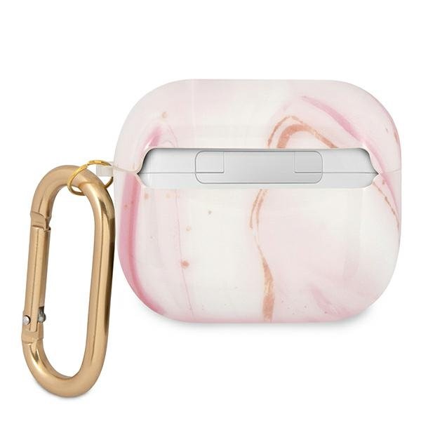 Guess - Guess Skal Marble Collection Airpods 3 - Rosa