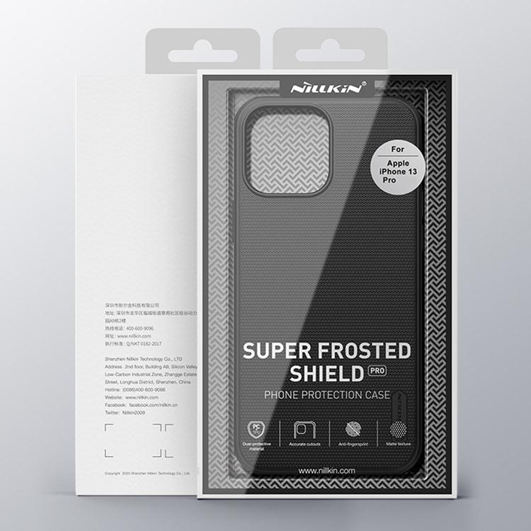 Nillkin - Nillkin Super Frosted Shield Pro durable Skal iPhone 13 Pro - Blå