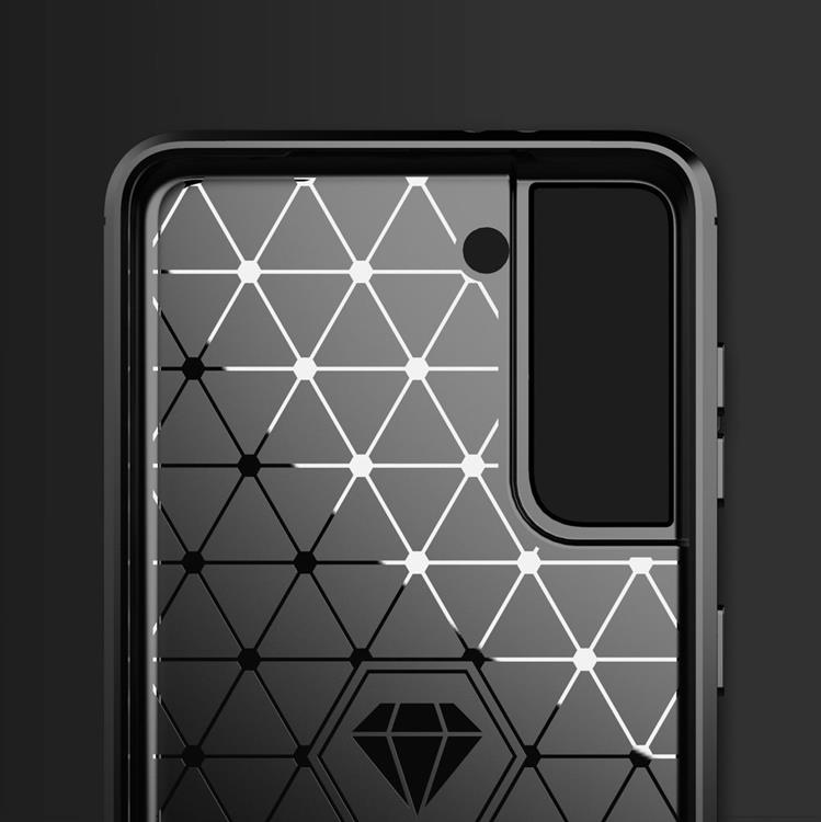 Ruhtel - Carbon Flexible Skal Samsung Galaxy S21 FE - Blå