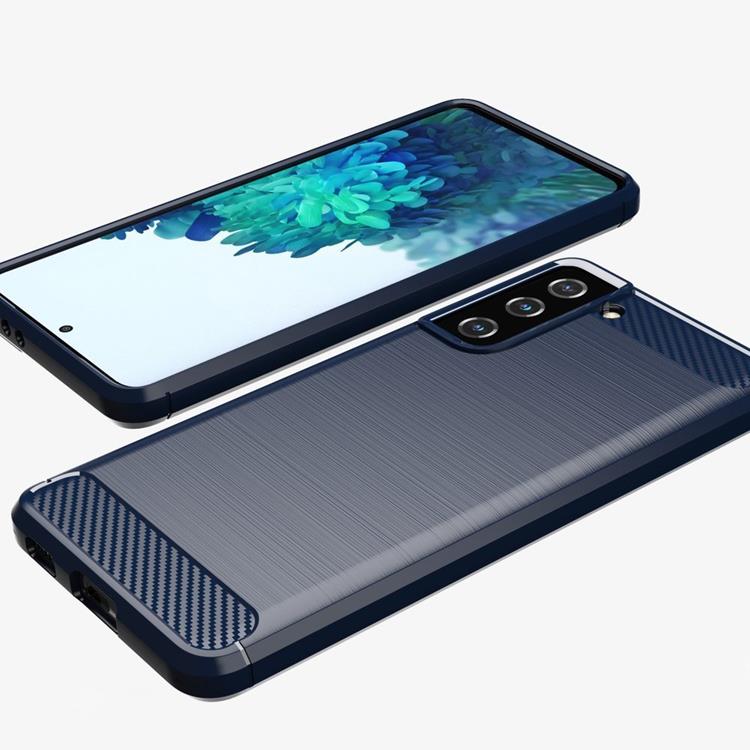 Ruhtel - Carbon Flexible Skal Samsung Galaxy S21 FE - Blå