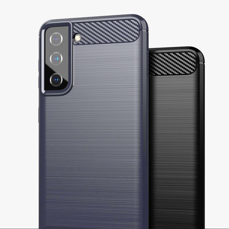 Ruhtel - Carbon Flexible Skal Samsung Galaxy S21 FE - Blå