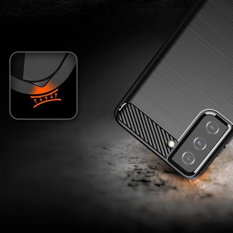 Ruhtel - Carbon Flexible Skal Samsung Galaxy S21 FE - Blå
