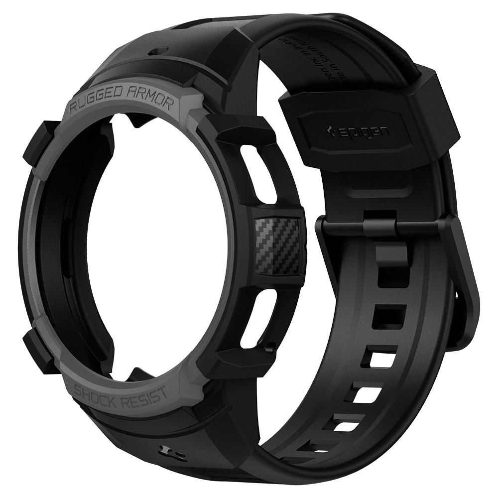 Spigen - Spigen Rugged Armor Pro Galaxy Watch 4 42 mm - Charcoal Grå