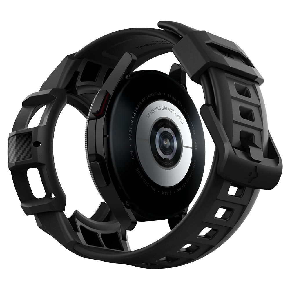 Spigen - Spigen Rugged Armor Pro Galaxy Watch 4 42 mm - Charcoal Grå