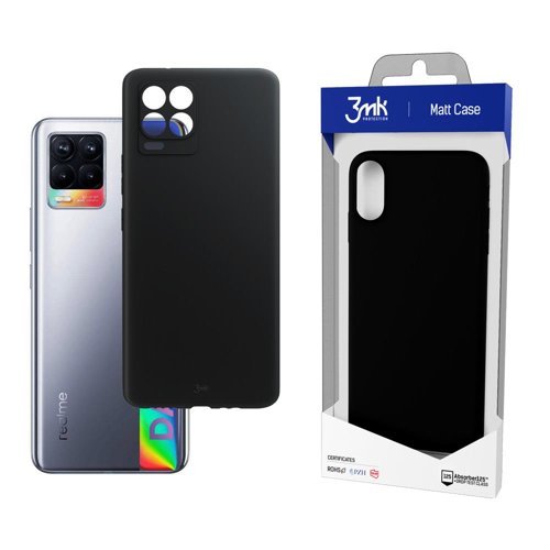 3MK - 3mk Matt Skal Realme 8 - Svart