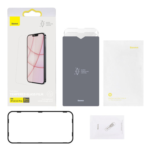 UTGÅTT - Baseus Härdat Glas iPhone 13 Pro Max - Transparent