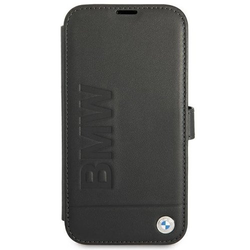 BMW - BMW Signature Äkta Läder Fodral iPhone 13 - Svart