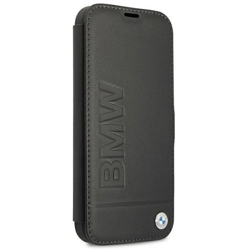 BMW - BMW Signature Äkta Läder Fodral iPhone 13 - Svart