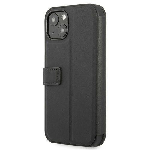 BMW - BMW Signature Äkta Läder Fodral iPhone 13 - Svart