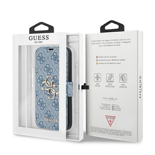 Guess - Guess 4G Big Metal Logo Fodral iPhone 13 Pro / 13 - Blå