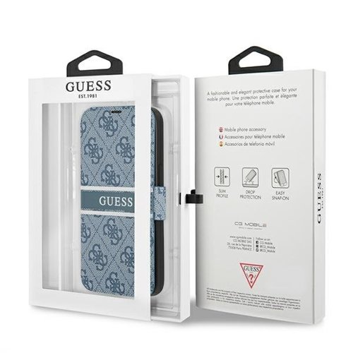 Guess - Guess 4G Stripe Fodral iPhone 13 - Blå
