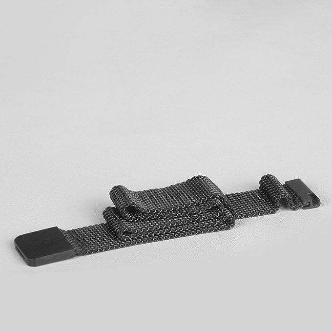 UTGATT1 - Metall Ersättningsarmband till Xiaomi Mi Band 6/5/4/3 - Svart