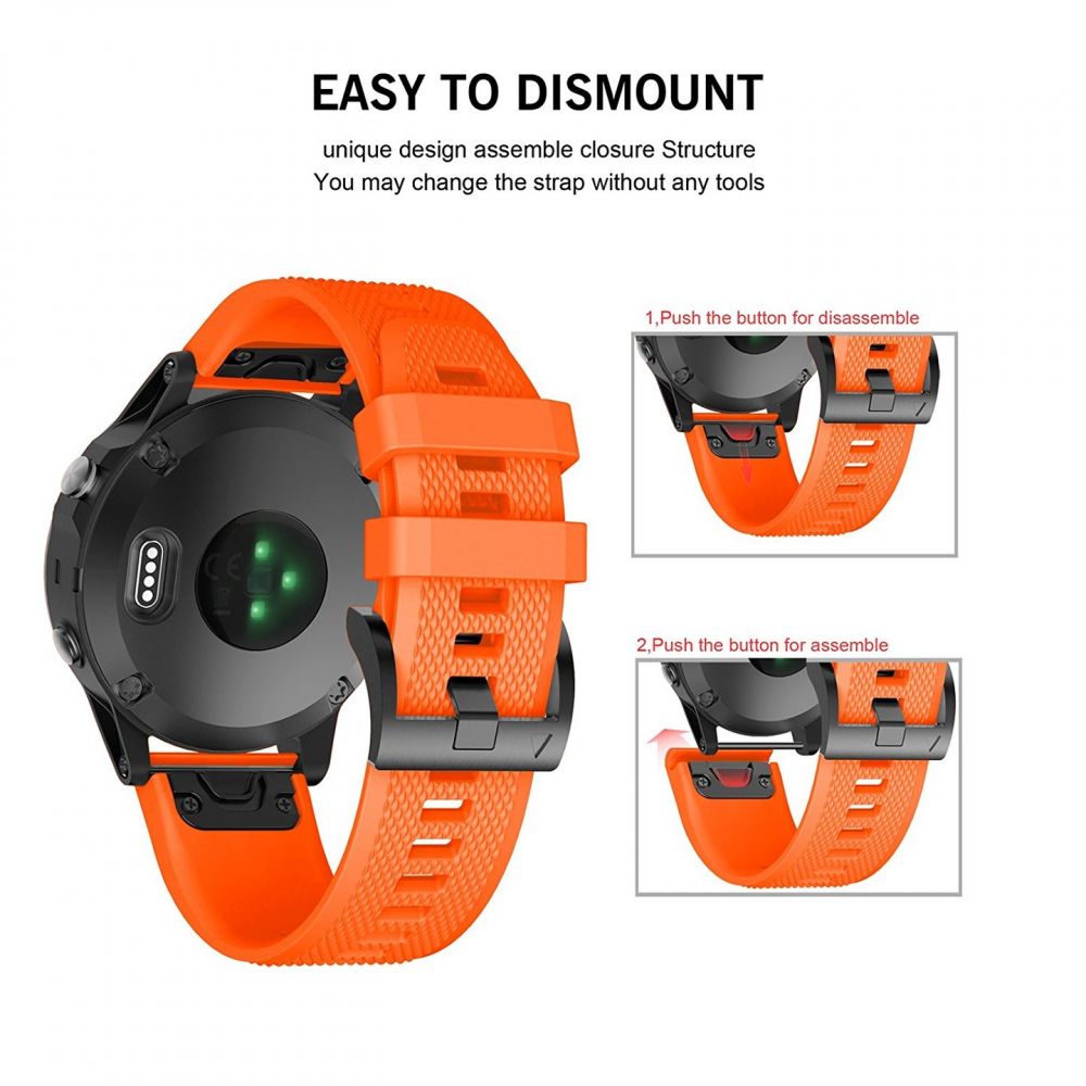 Tech-Protect - Tech-Protect Smooth Garmin Fenix Band 5/6/6 Pro - Orange
