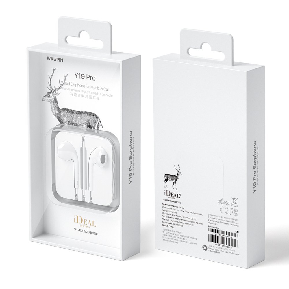 WK Design
WK Design Wired Hörlur Lightning - Vit