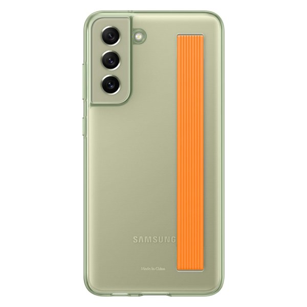 Samsung - Samsung Clear Strap Skal Galaxy S21 FE - Olivgrön