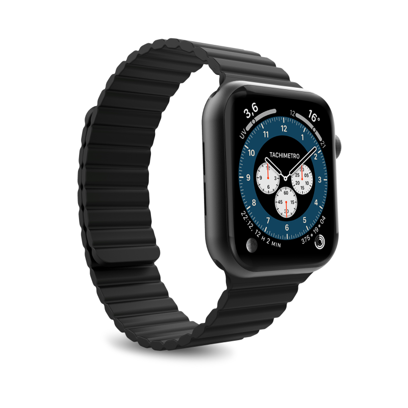 Puro - Puro Icon Link Armband Apple Watch 42/44 Mm - Svart