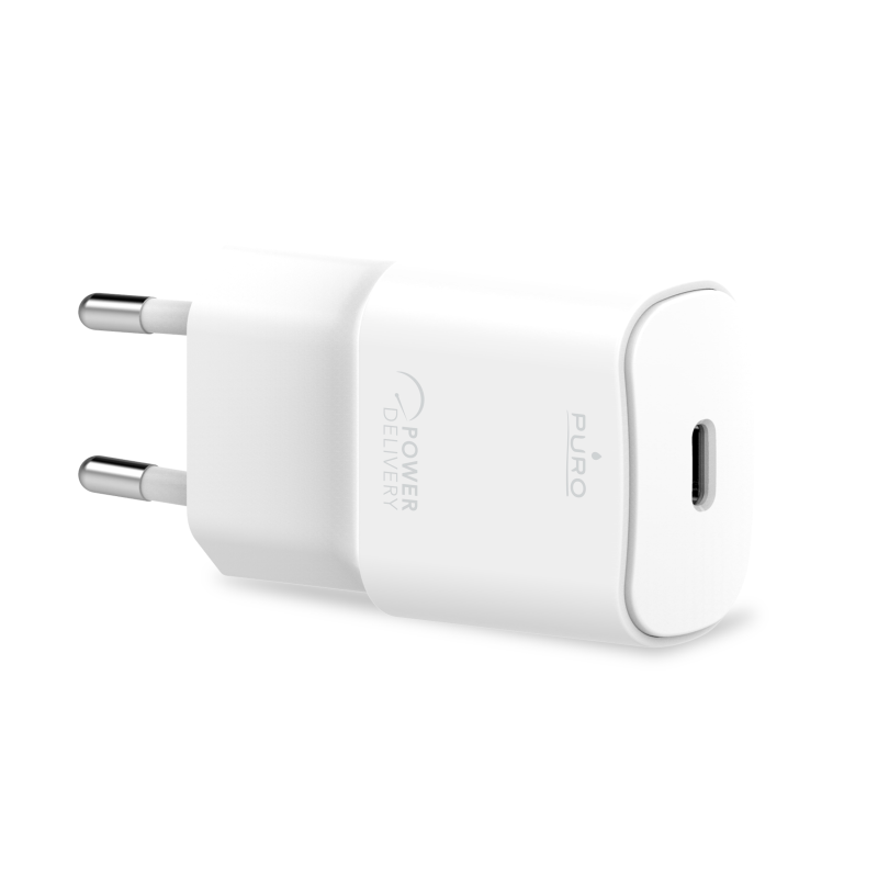 UTGATT5 - Puro Wall Väggladdare Mini 1 USB-C 20W - Vit
