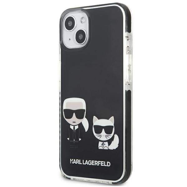 UTGATT1 - Karl Lagerfeld TPE Karl & Choupette Skal iPhone 13 Mini - Svart
