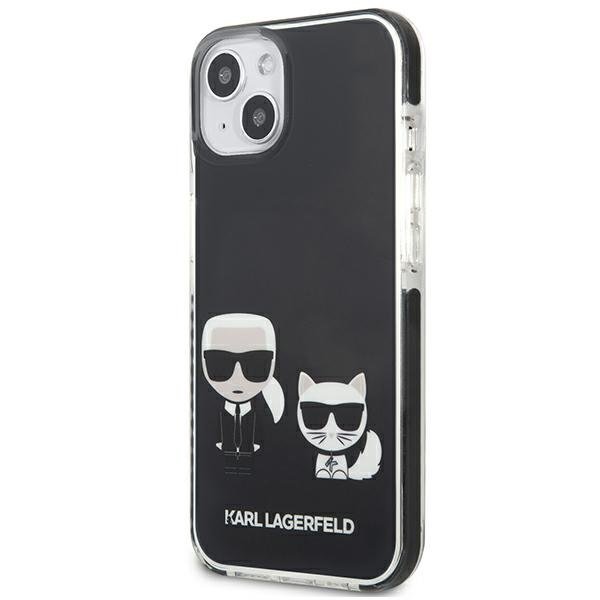 KARL LAGERFELD - Karl Lagerfeld TPE Karl & Choupette Skal iPhone 13 Mini - Svart
