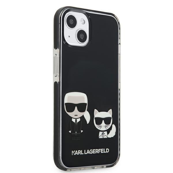 UTGATT1 - Karl Lagerfeld TPE Karl & Choupette Skal iPhone 13 Mini - Svart