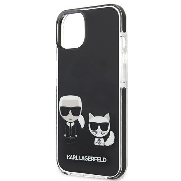 KARL LAGERFELD - Karl Lagerfeld TPE Karl & Choupette Skal iPhone 13 Mini - Svart