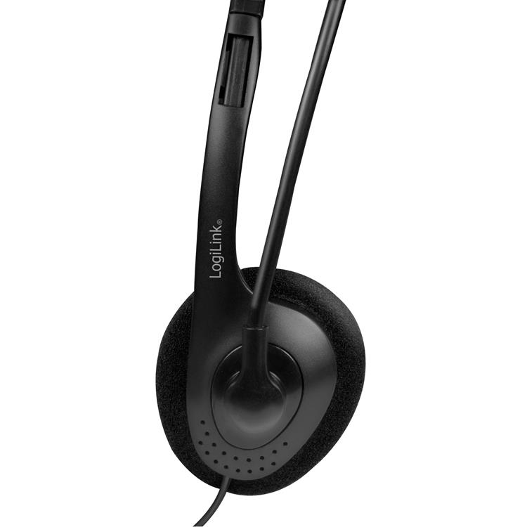 LogiLink - LogiLink PC-Headset Stereo Mikrofon 1x3,5mm - Kontakt