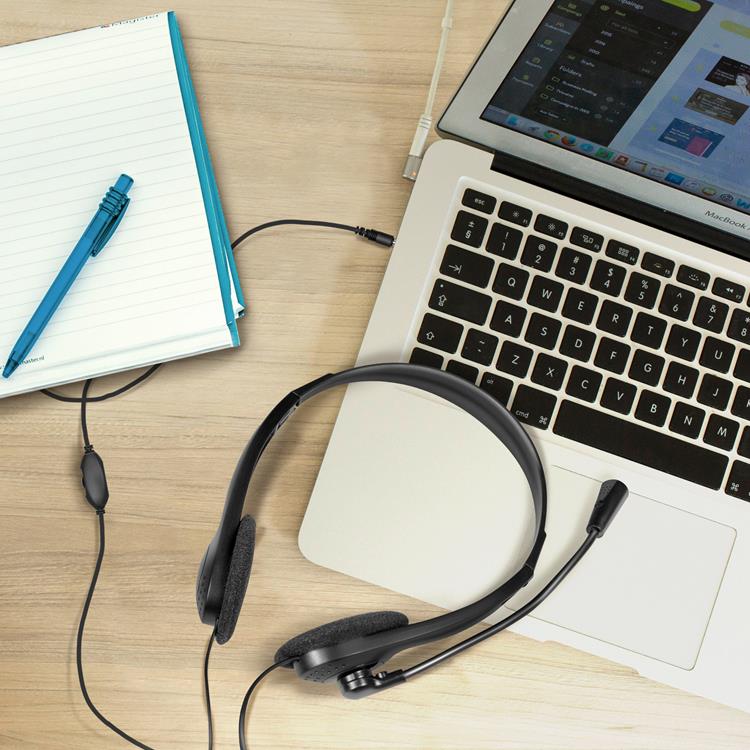 LogiLink - LogiLink PC-Headset Stereo Mikrofon 1x3,5mm - Kontakt