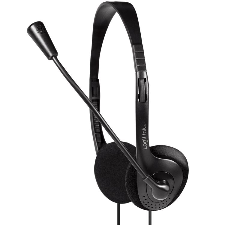 LogiLink - LogiLink PC-Headset Stereo Mikrofon 1x3,5mm - Kontakt