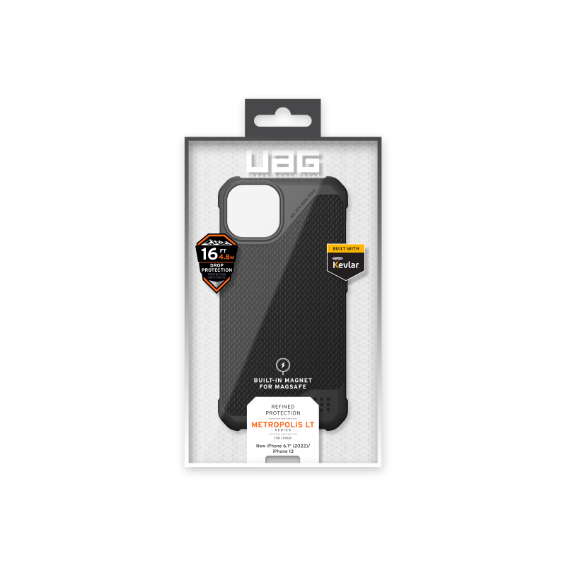 UAG - UAG iPhone 14 Skal Metropolis LT Magsafe Kevlar - Svart