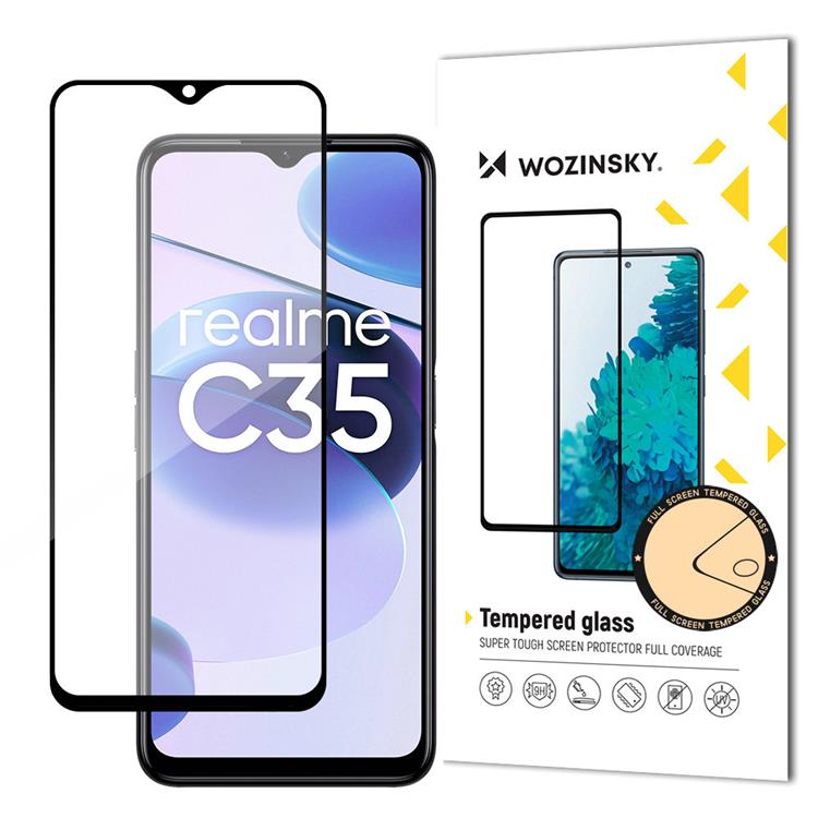 Wozinsky - Wozinsky Realme C35 Härdat Glas Super Tough - Svart
