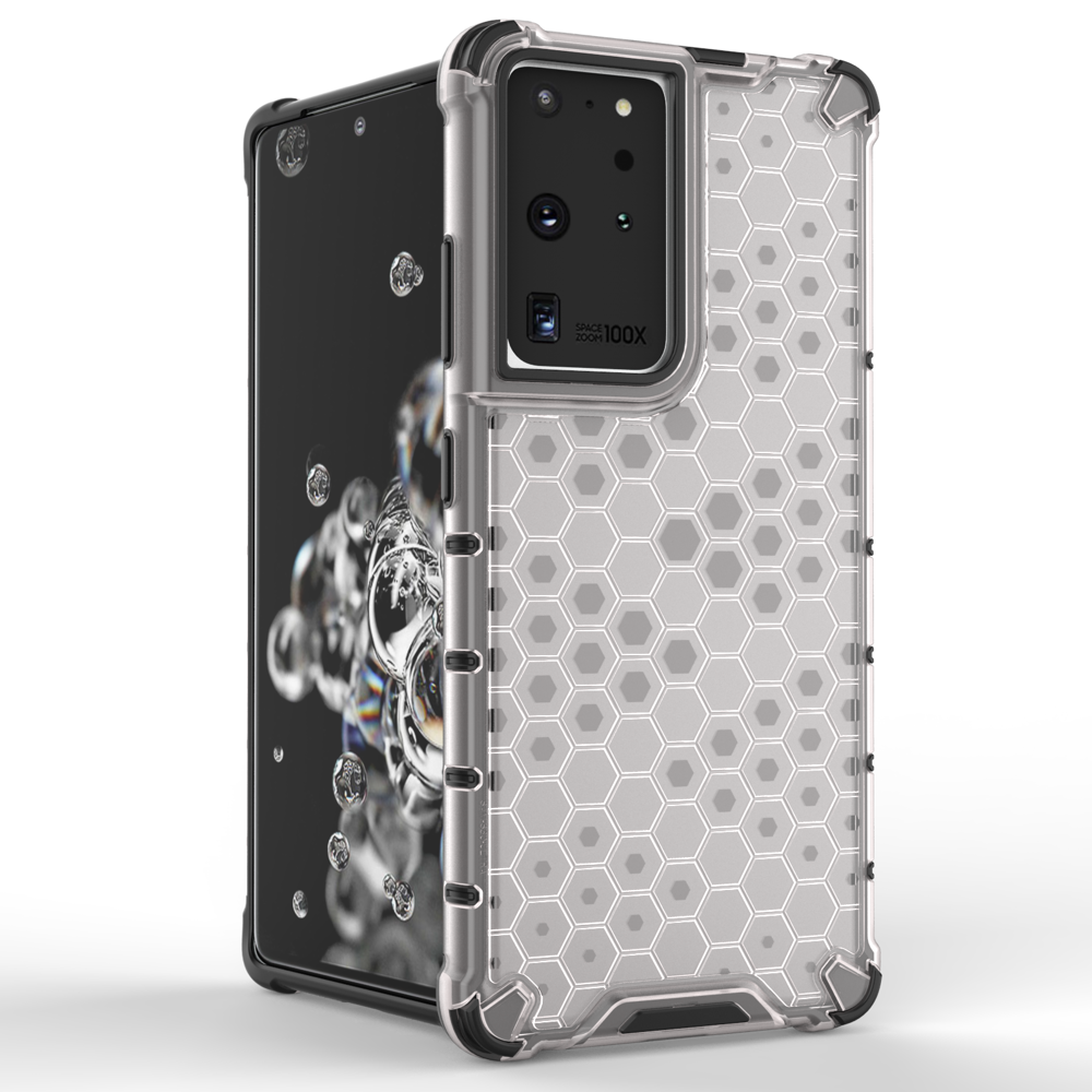 A-One Brand - Galaxy S22 Ultra Skal Honeycomb Armored - Transparent
