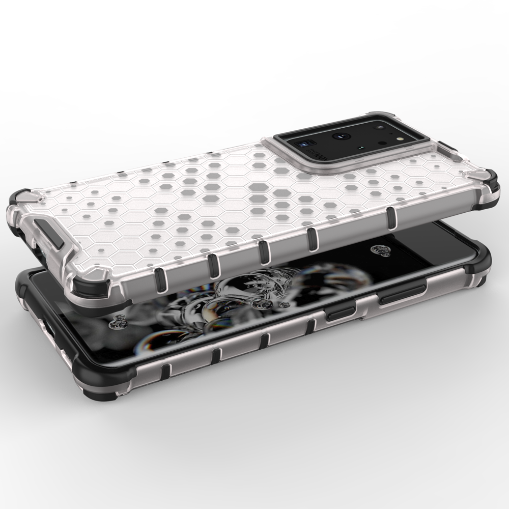 A-One Brand - Galaxy S22 Ultra Skal Honeycomb Armored - Transparent