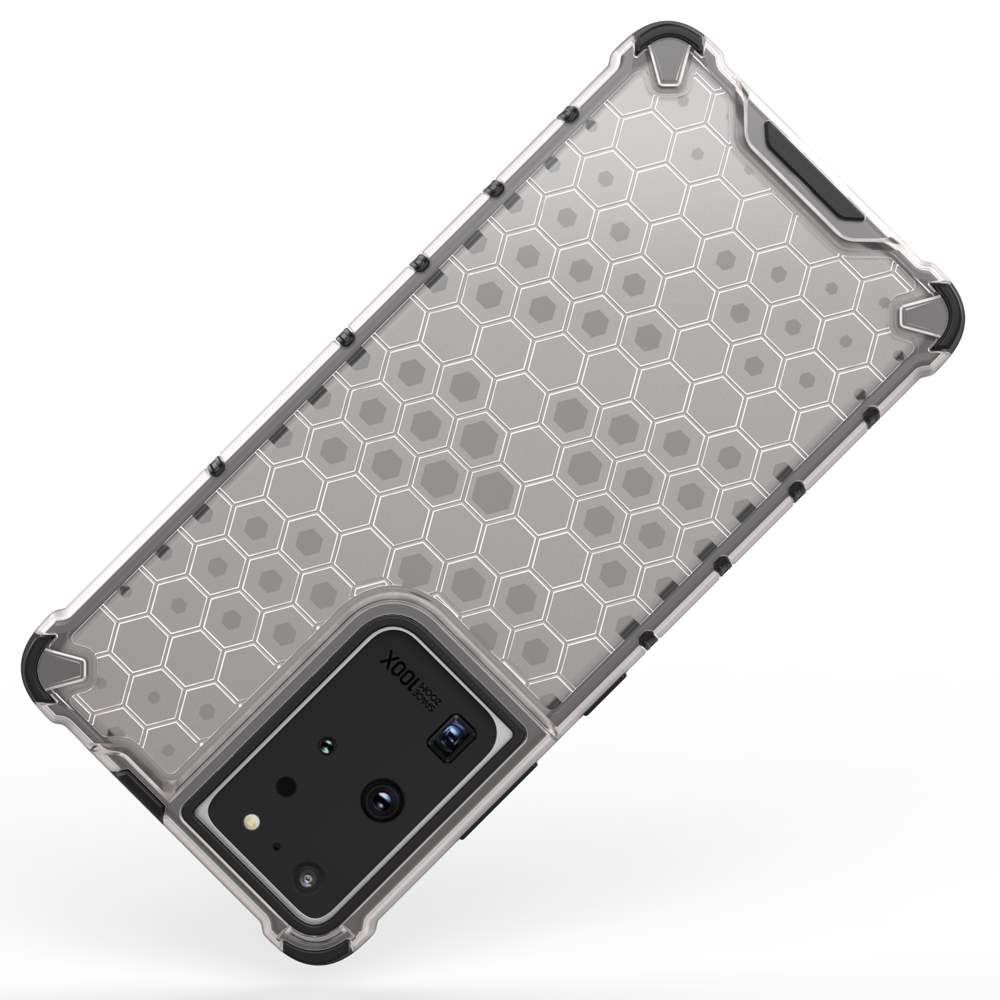 A-One Brand - Galaxy S22 Ultra Skal Honeycomb Armored - Transparent