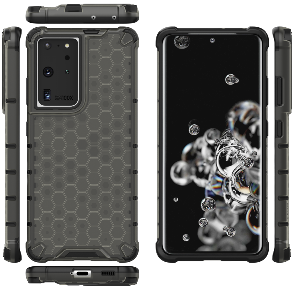 A-One Brand - Galaxy S22 Ultra Skal Honeycomb Armored - Transparent