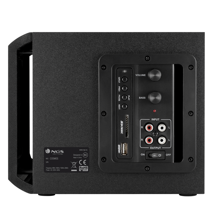 NGS - NGS Cosmos PC Jack Högtalare 2.1 72W SD USB 3.5