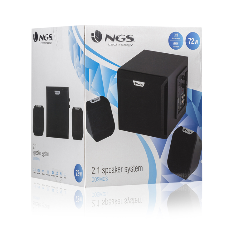 NGS - NGS Cosmos PC Jack Högtalare 2.1 72W SD USB 3.5