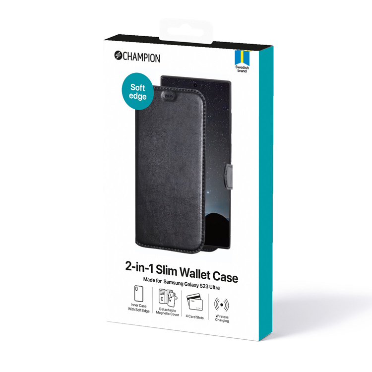 Alternativ bild 1 för Champion 2-in-1 Slim Wallet Case Galaxy S23 Ultra