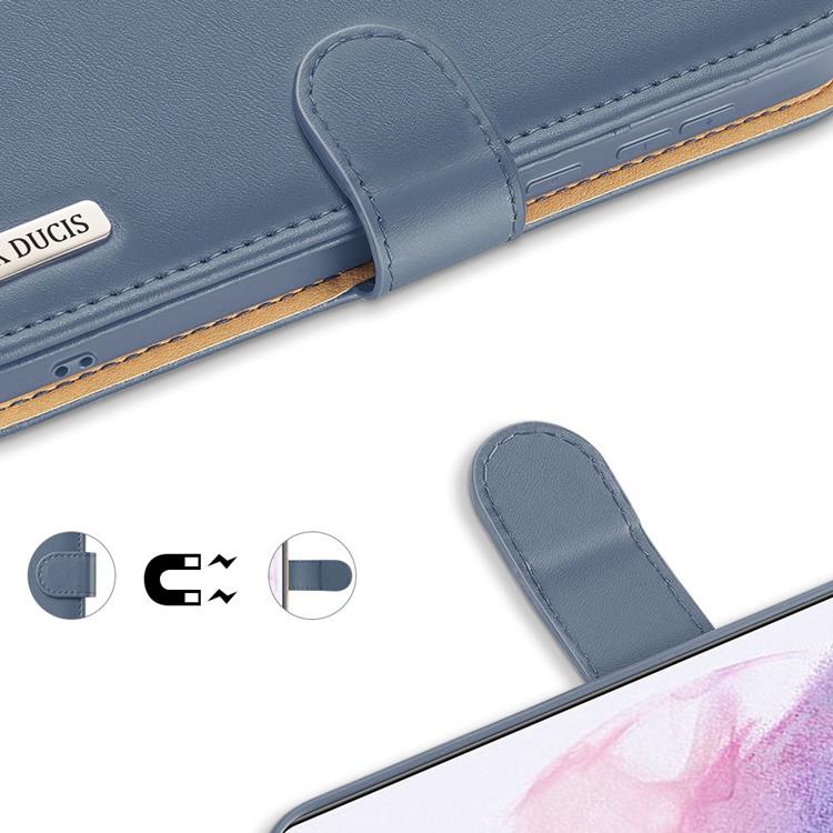 UTGÅTT - Dux Ducis Äkta Läder Fodral Galaxy S21 Plus 5G - Blå